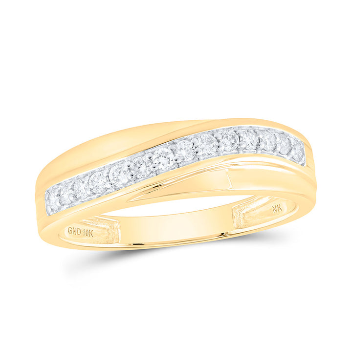 1CTW-DIA NK ROUND SHAPE His Hers TRIO SET Daisy Joyeria