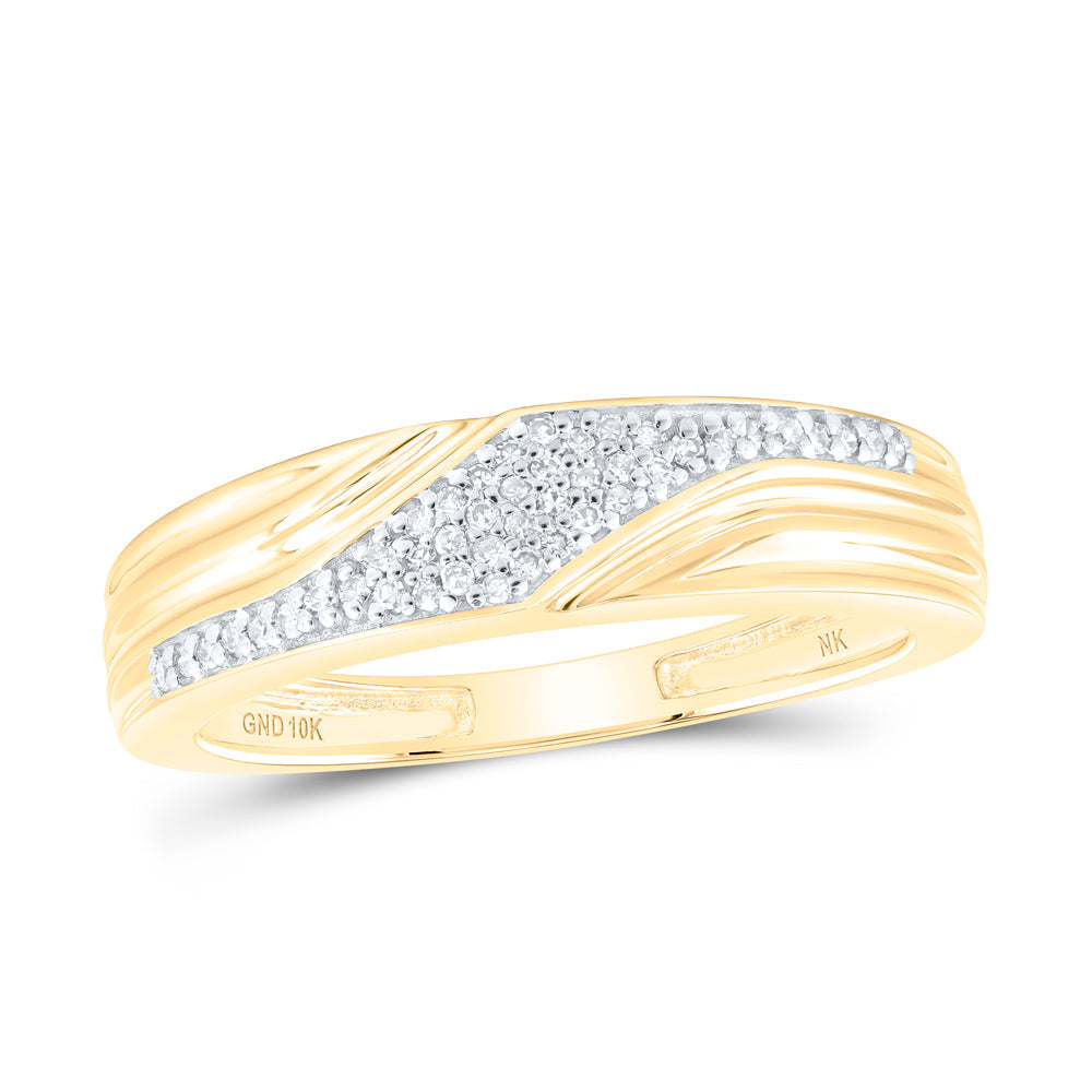 1/2CTW-DIA NK ROUND SHAPE His Hers TRIO SET Daisy Joyeria