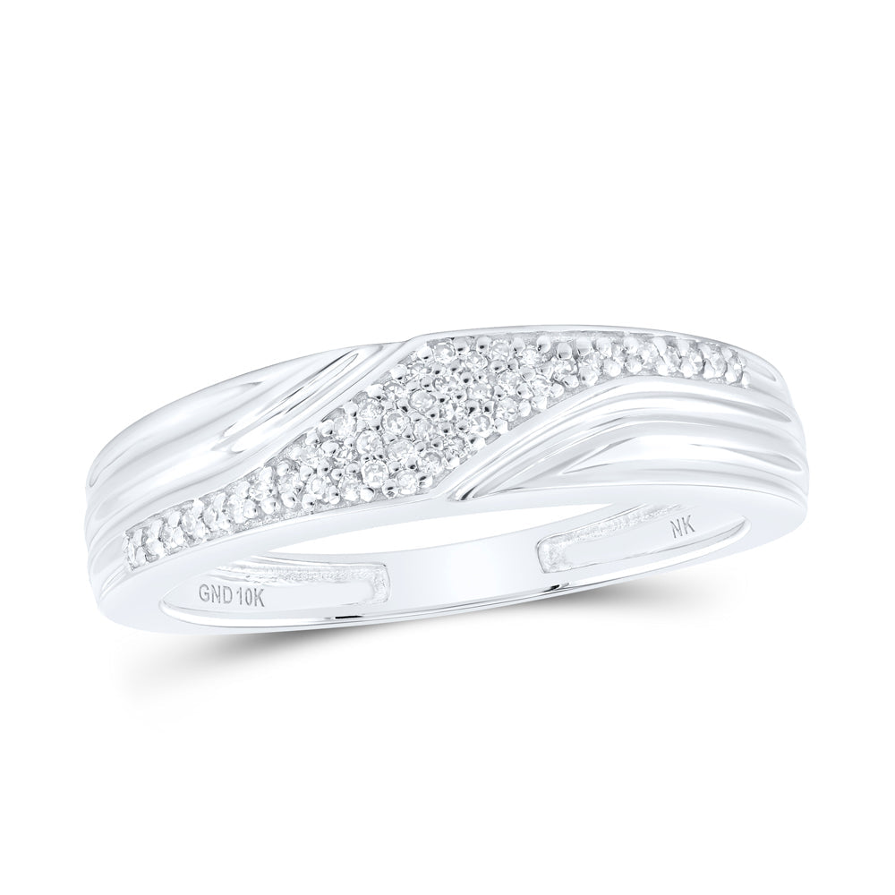 1/2CTW-NAT DIA NK ROUND SHAPE His Hers TRIO SET Daisy Joyeria