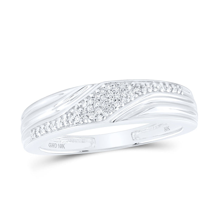 1/2CTW-NAT DIA NK ROUND SHAPE His Hers TRIO SET Daisy Joyeria