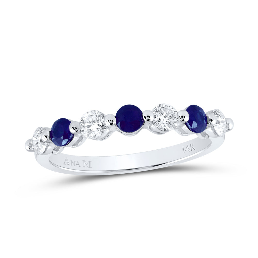 3/8CTW-DIA ANA M 1/2CTW RD-BS NAT GEM BAND 7 Daisy Joyeria