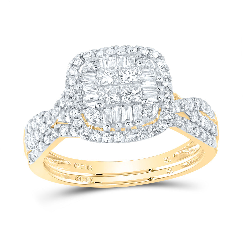 7/8 CTW-DIA NK FASHION BRIDAL SET 7 Daisy Joyeria
