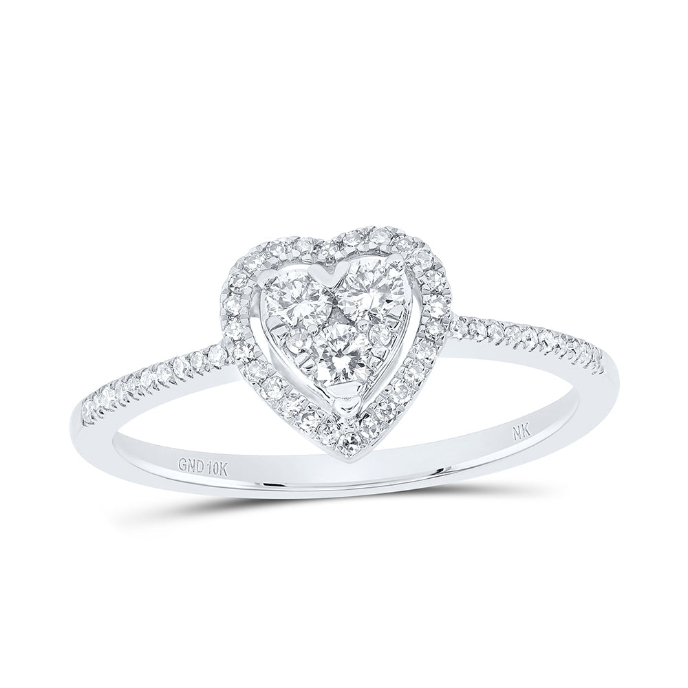 1/4CTW-DIA NK FASHION HEART RING 7 Daisy Joyeria