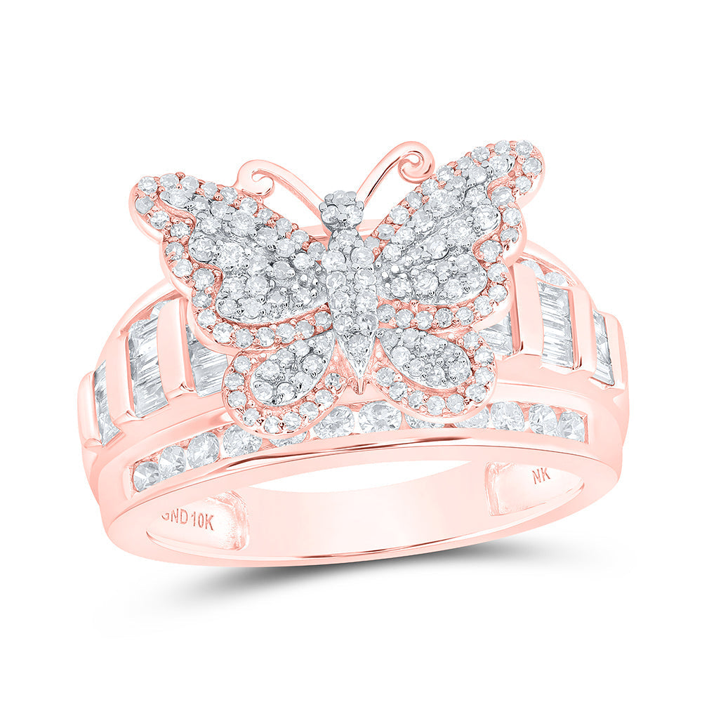 1CTW-DIA NK FASHION BUTTERFLY RING 7 Daisy Joyeria