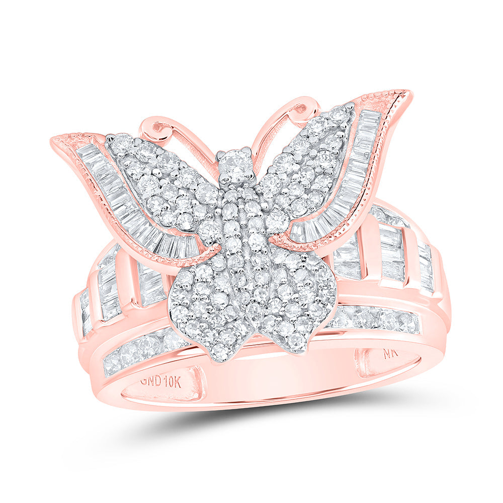 1CTW-DIA NK FASHION BUTTERFLY RING 7 Daisy Joyeria