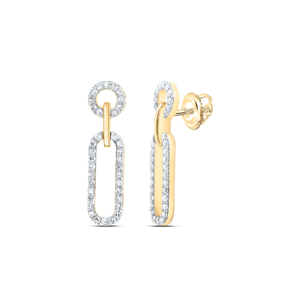 3/8CTW-DIA NK FASHION DANGLING EARRING Daisy Joyeria