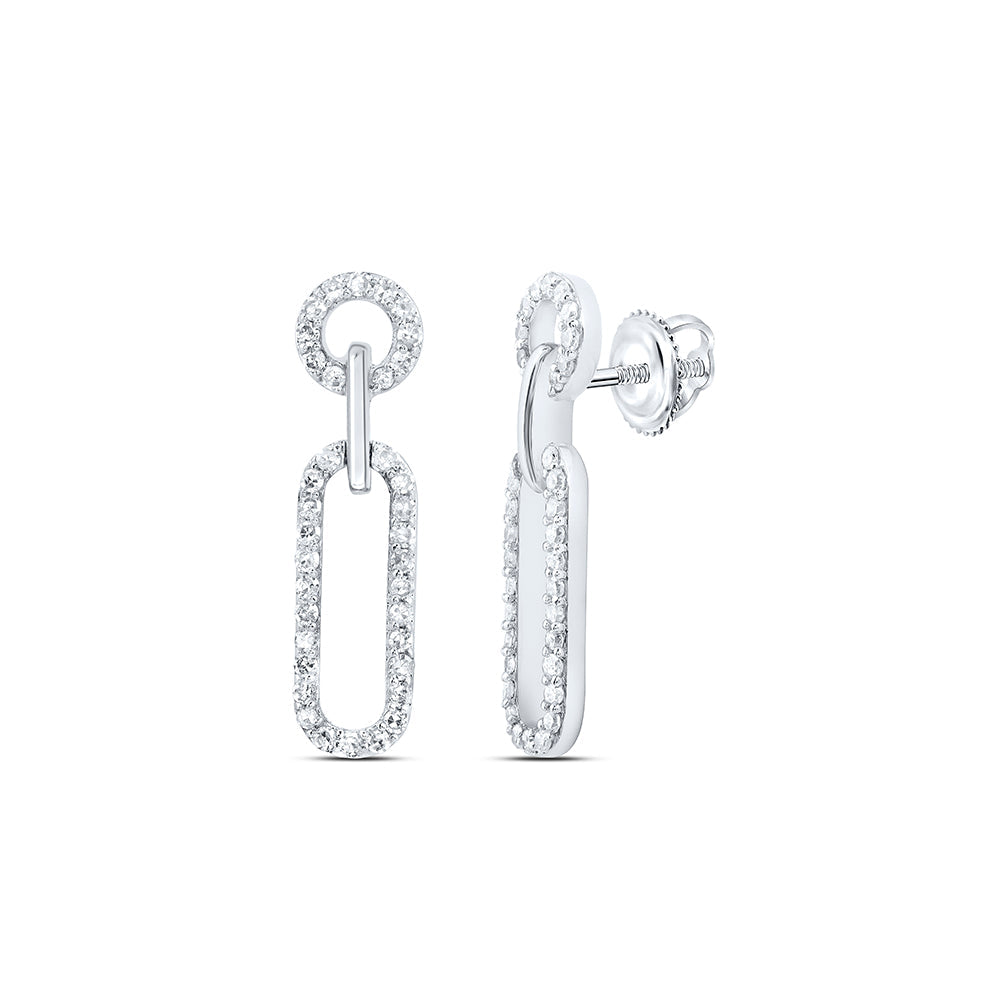 3/8CTW-DIA NK FASHION DANGLING EARRING Daisy Joyeria