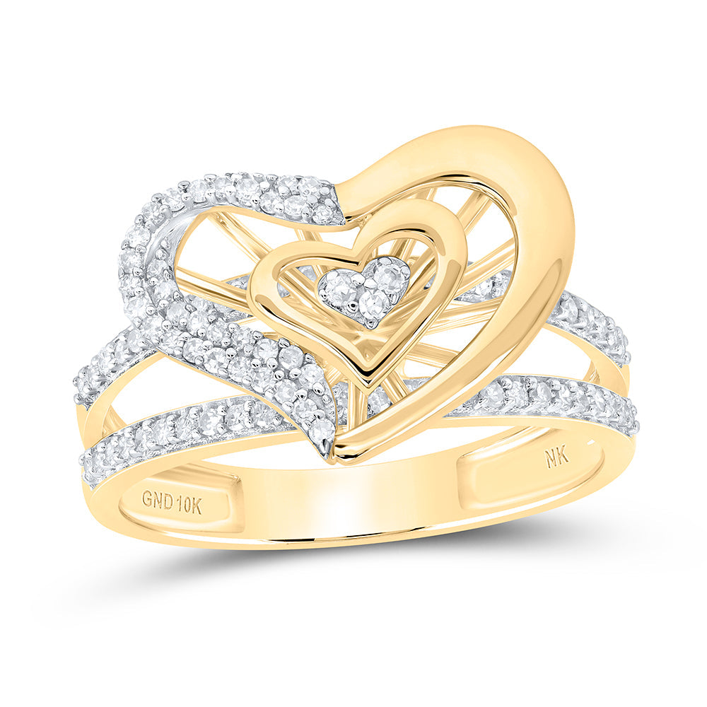 1/3CTW-DIA NK GIFT HEART RING 7 Daisy Joyeria