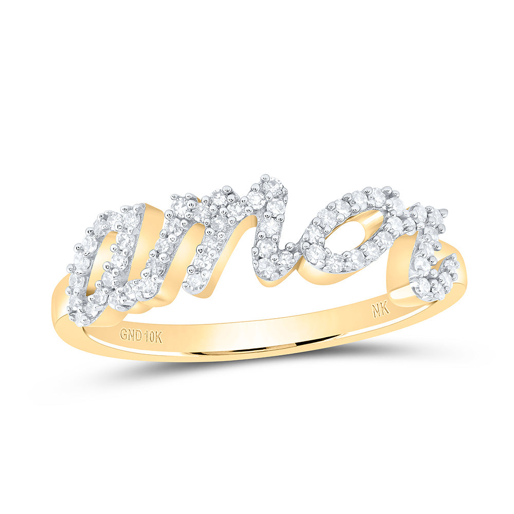 1/5CTW-DIA NK GIFT AMOR RING 7 Daisy Joyeria