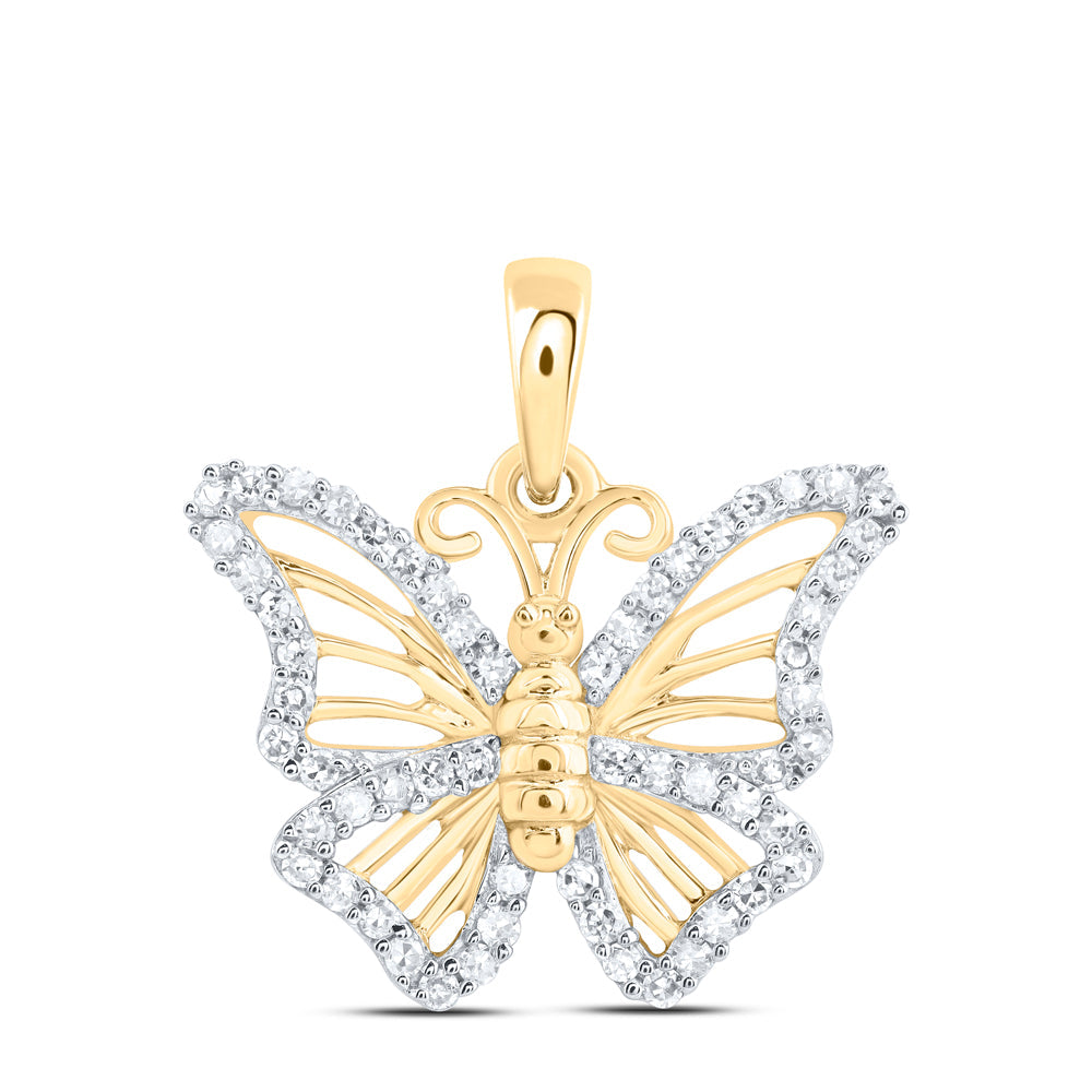 1/4 CTW-DIA NK GIFT BUTTERFLY PENDANT Daisy Joyeria