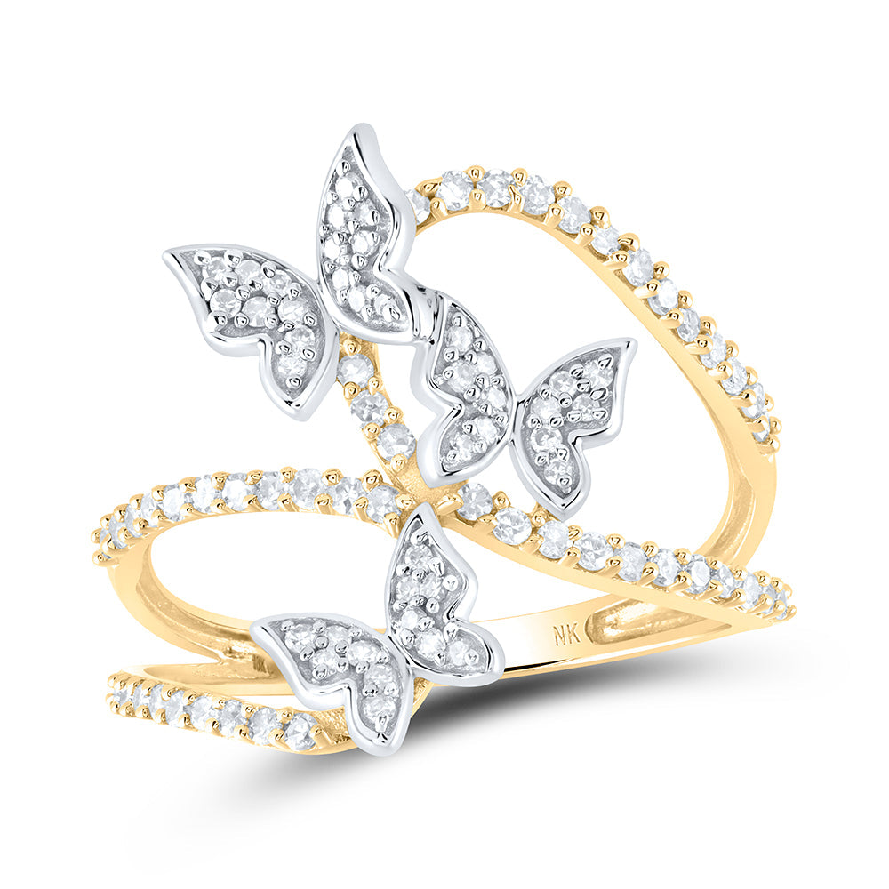 3/8CTW-DIA NK GIFT BUTTERFLY RING 7 Daisy Joyeria