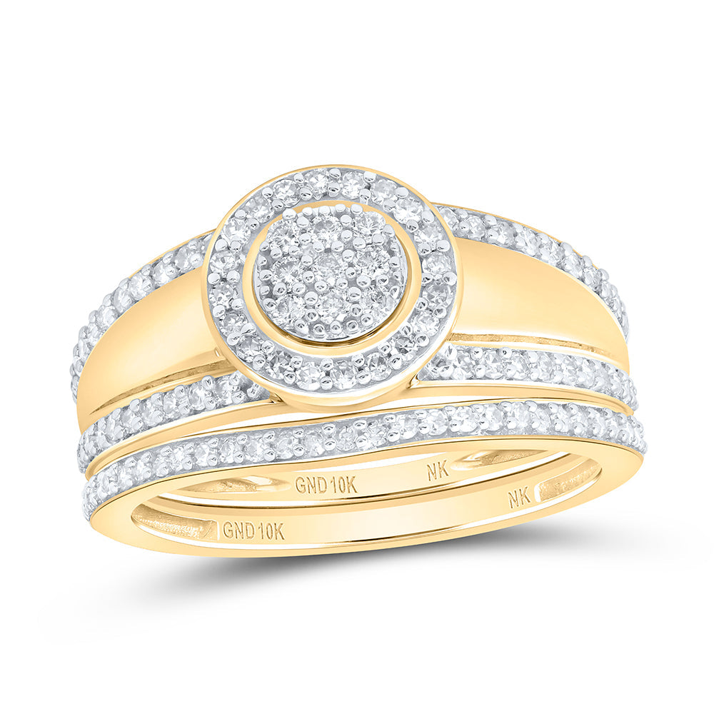 1CTW-DIA NK TRIO SET Daisy Joyeria