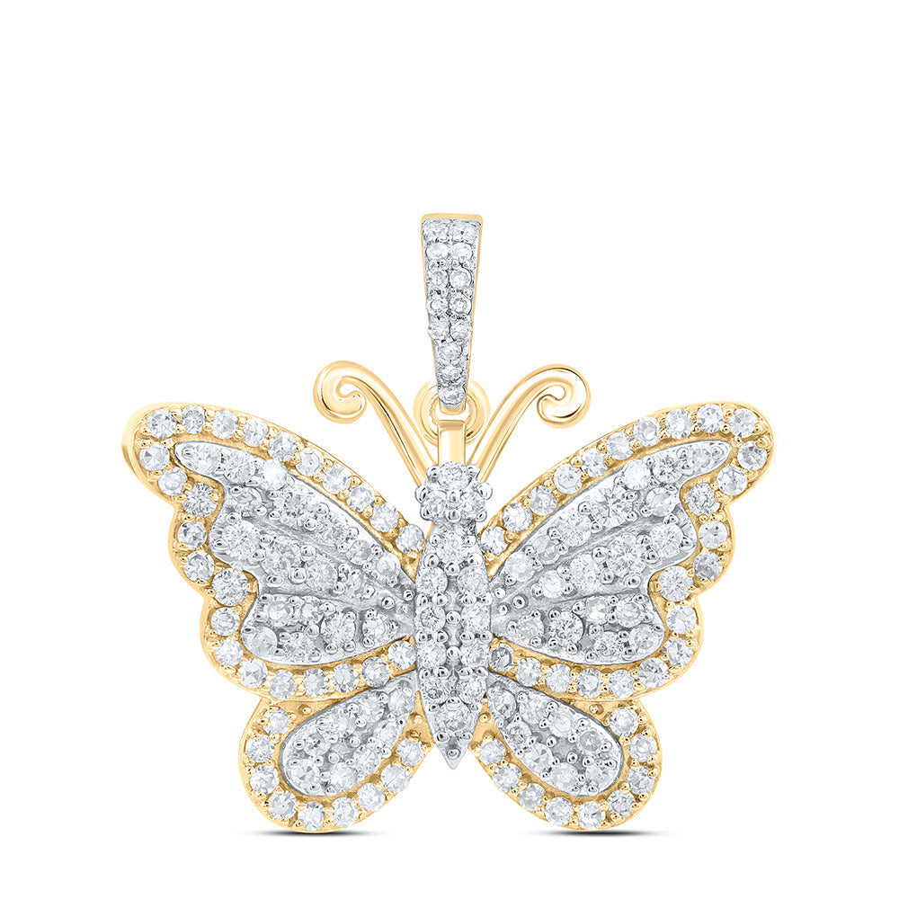 3/4CTW-DIA NK BUTTERFLY FASHION PENDANT Daisy Joyeria