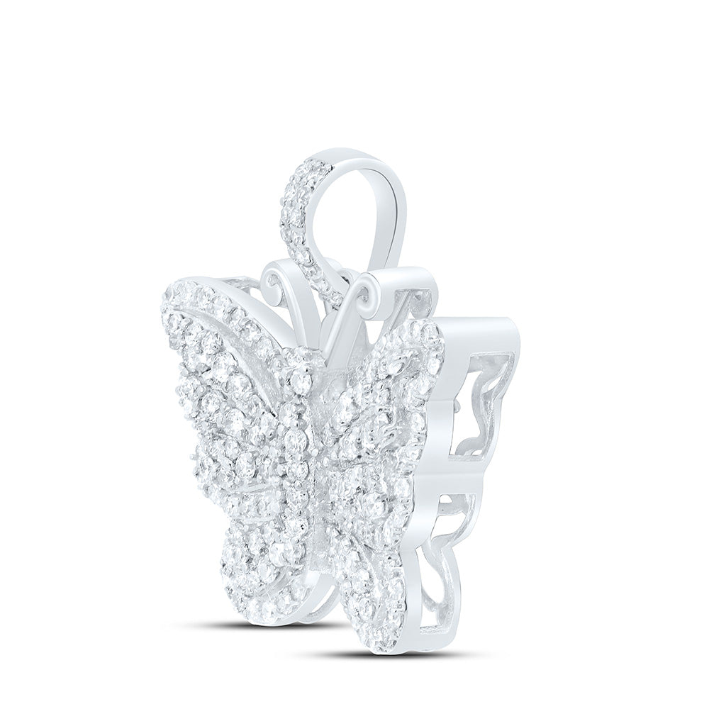 3/4CTW-DIA NK BUTTERFLY FASHION PENDANT Daisy Joyeria