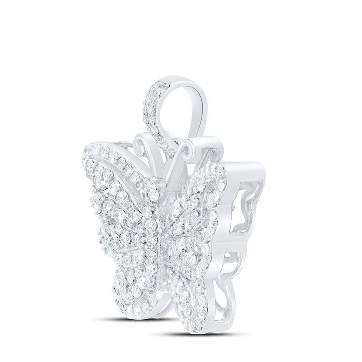 3/4CTW-DIA NK BUTTERFLY FASHION PENDANT Daisy Joyeria