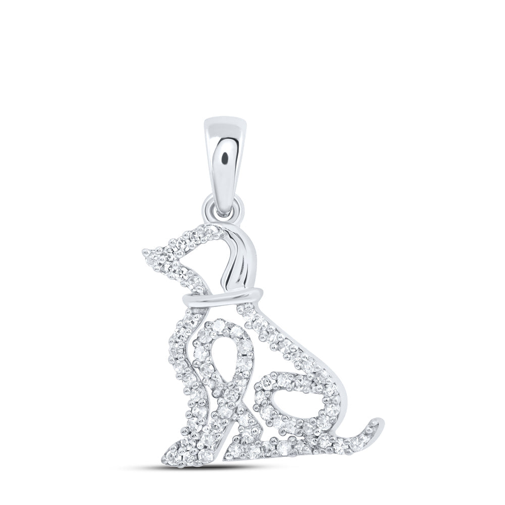 1/5CTW-DIA NK GIFT DOG PENDANT Daisy Joyeria