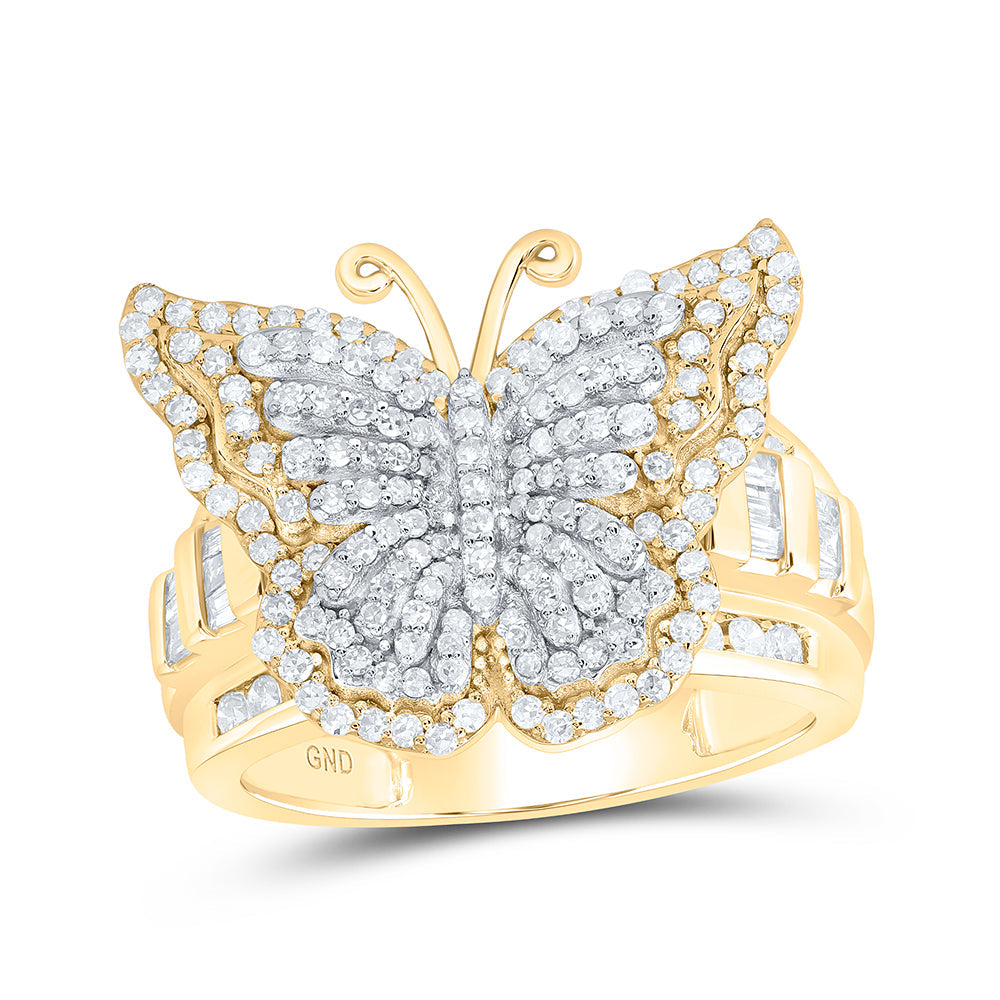 1 1/4CTW-DIA NK FASHION BUTTERFLY RING 7 Daisy Joyeria