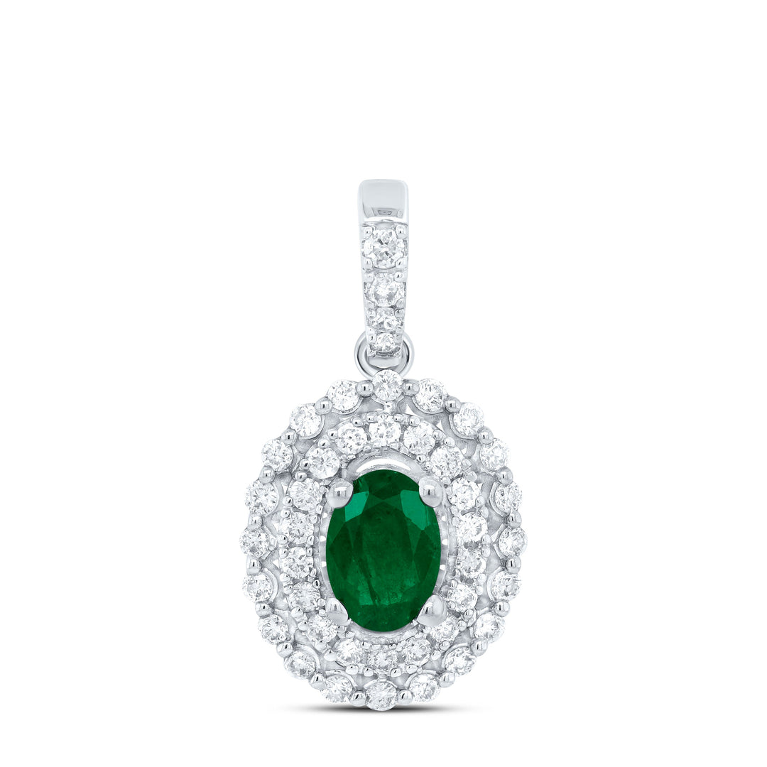 1/4CTW-NAT DIA ANA M 6X4MM OV-EM NAT GEM PENDANT Daisy Joyeria