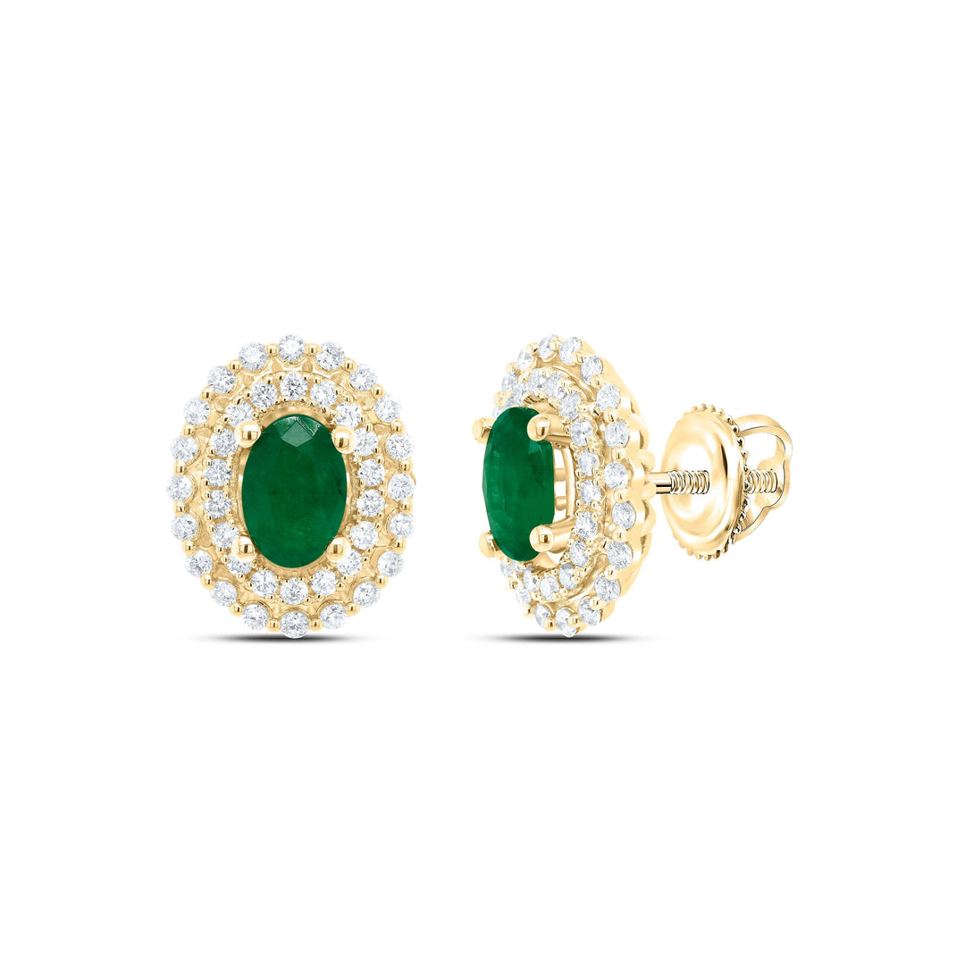 1/2CTW-NAT DIA ANA M 6X4MM OV-EM NAT GEM EARRING Daisy Joyeria