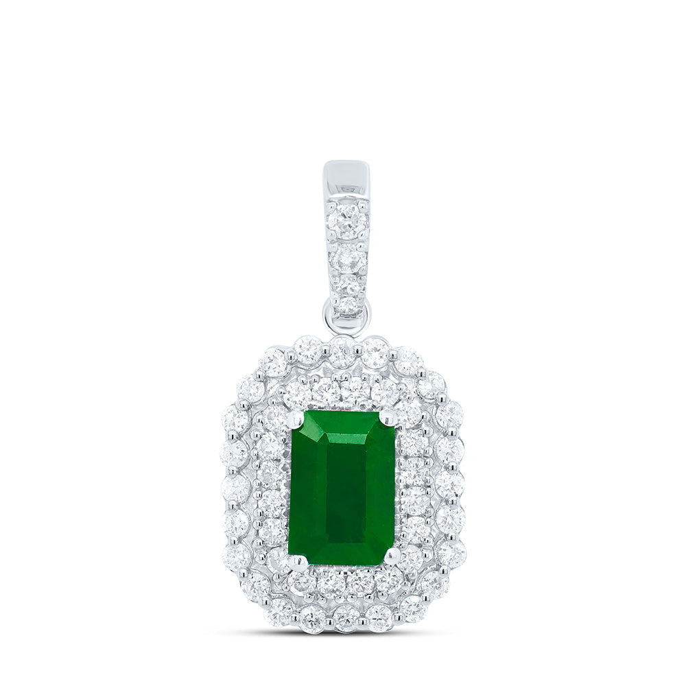 1/3CTW-NAT DIA ANA M 6X4MM EM-EM NAT GEM PENDANT Daisy Joyeria