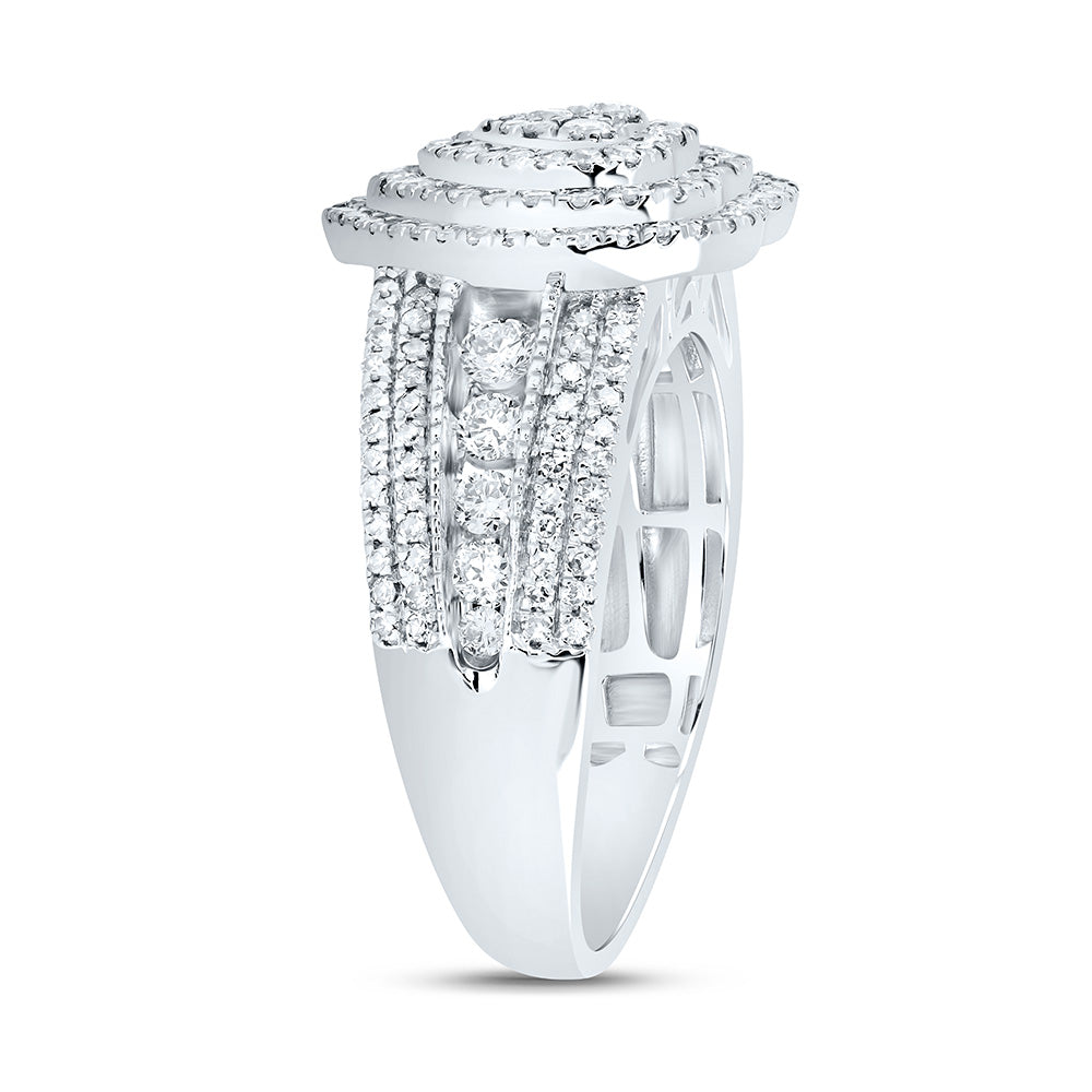 1 CTW NAT DIA NK FASHION HEART RING 7 Daisy Joyeria