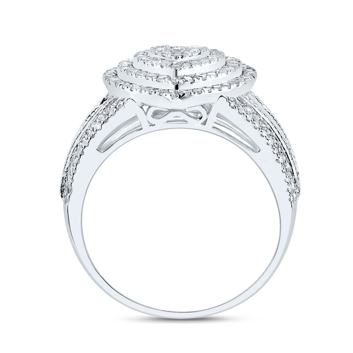 1 CTW NAT DIA NK FASHION HEART RING 7 Daisy Joyeria