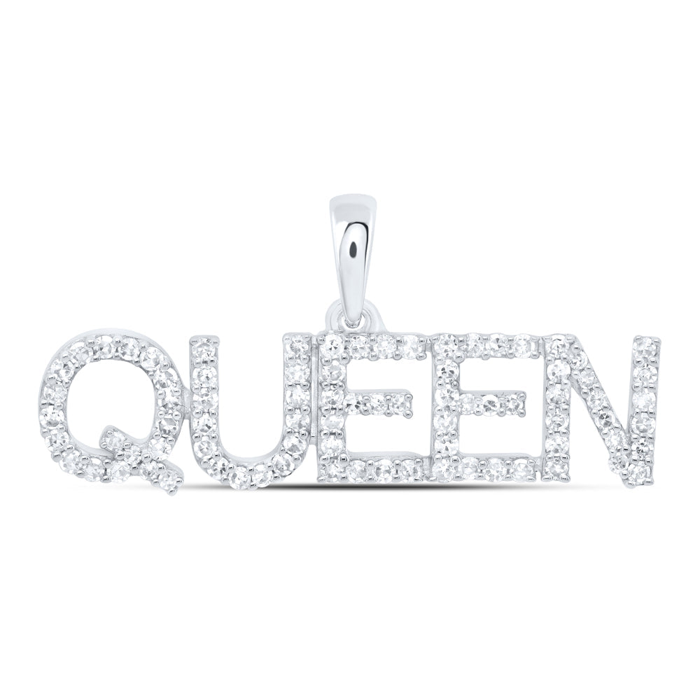 1/3CTW-NAT DIA NK FASHION "QUEEN" PENDANT Daisy Joyeria