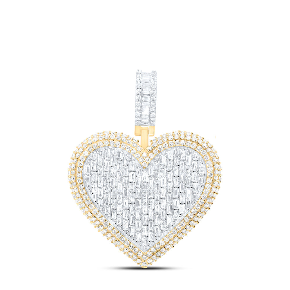 1 7/8CTW-NAT DIA NK FASHION HEART PENDANT Daisy Joyeria