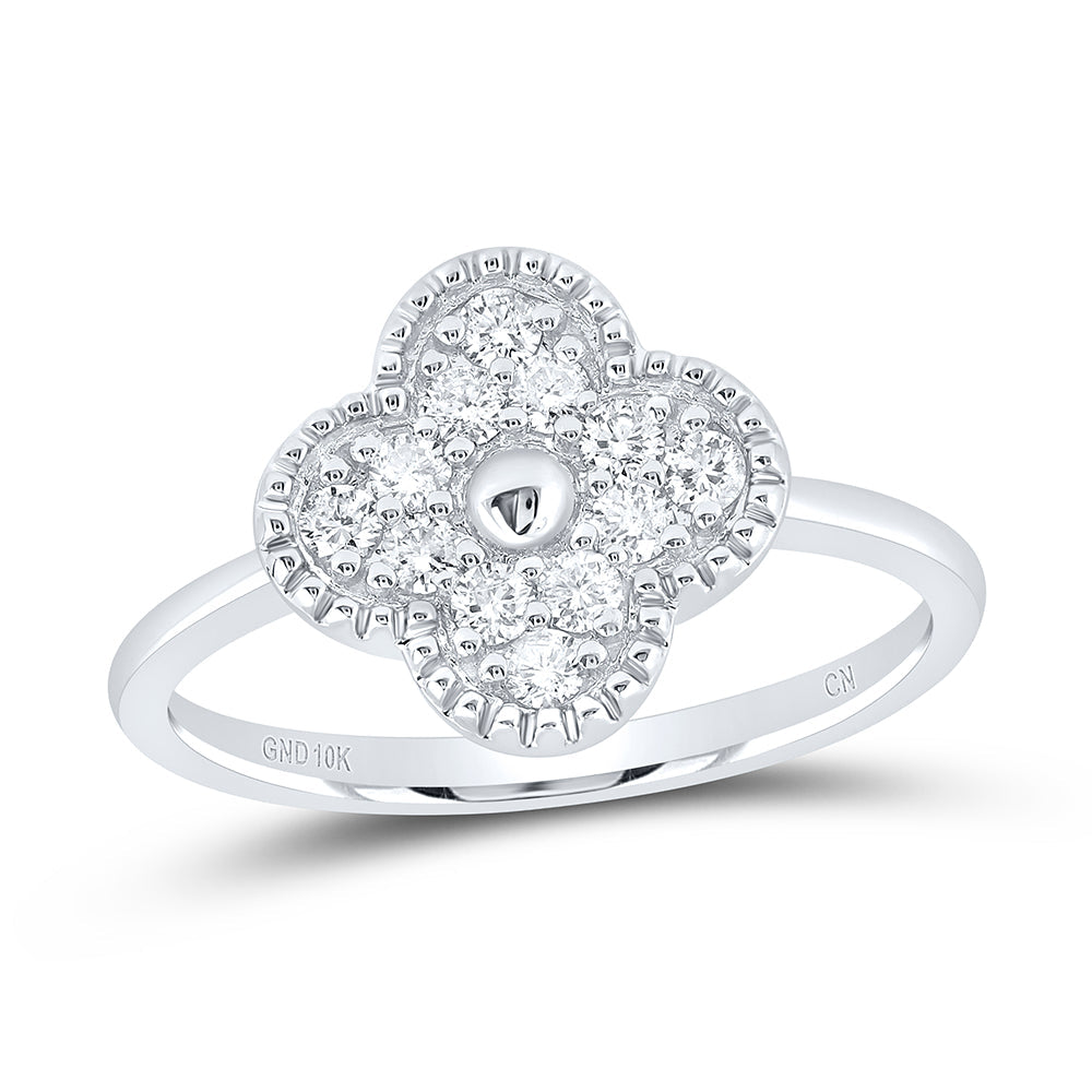 1/3CTW-NAT DIA CN GIFT CLOVER RING 7 Daisy Joyeria