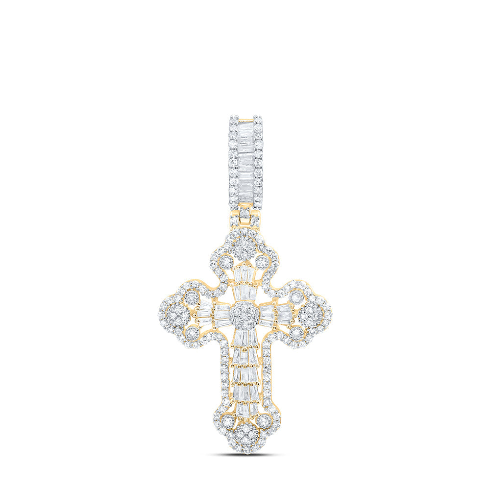 1 CTW-NAT DIA NK CROSS MENS CHARM Daisy Joyeria