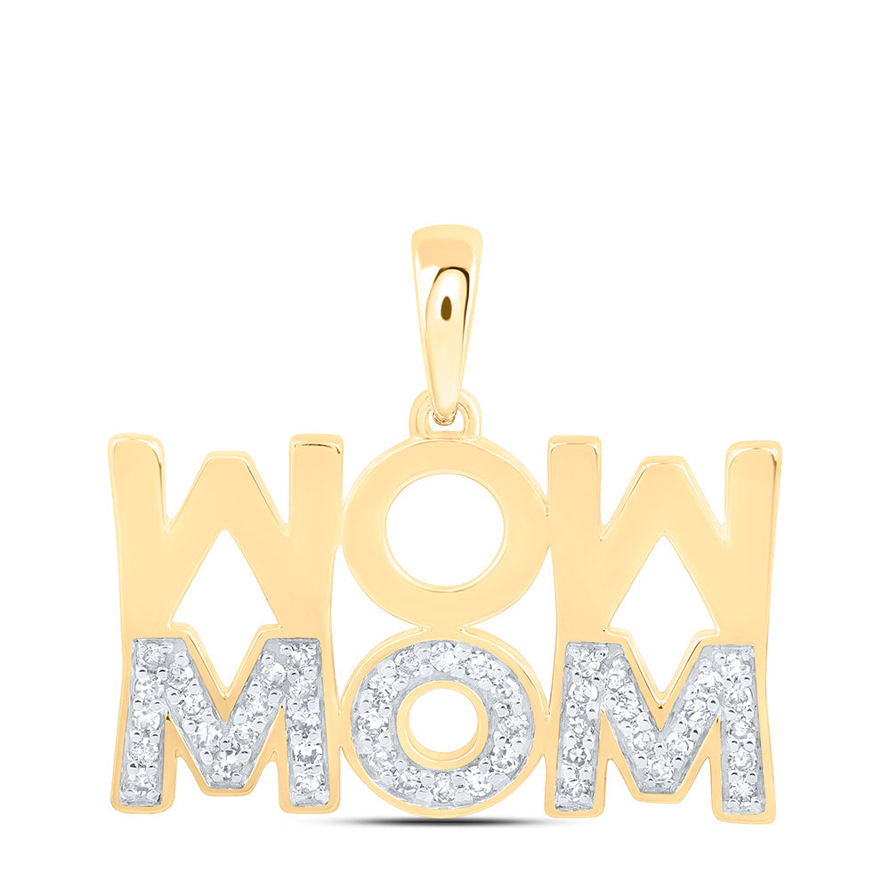 1/5CTW-NAT DIA NK GIFT MOM PENDANT Daisy Joyeria