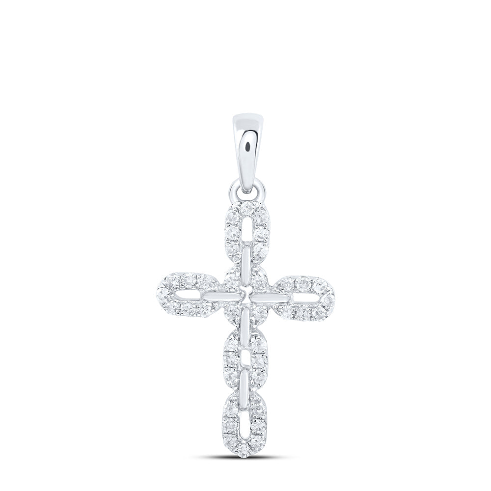 1/5CTW NAT DIA NK GIFT CROSS PENDANT Daisy Joyeria