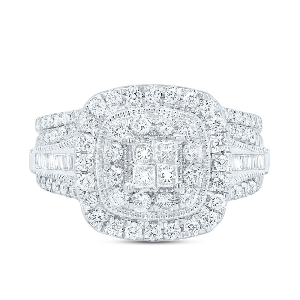 1CTW-NAT DIA CN CUSHION DOUBLE HALO BRIDAL SET 7 Daisy Joyeria