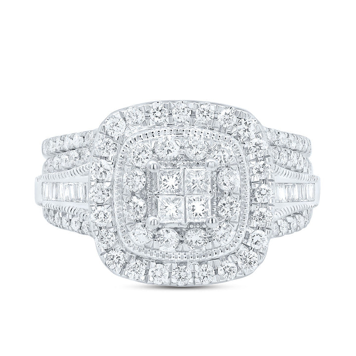 1CTW-NAT DIA CN CUSHION DOUBLE HALO BRIDAL SET 7 Daisy Joyeria