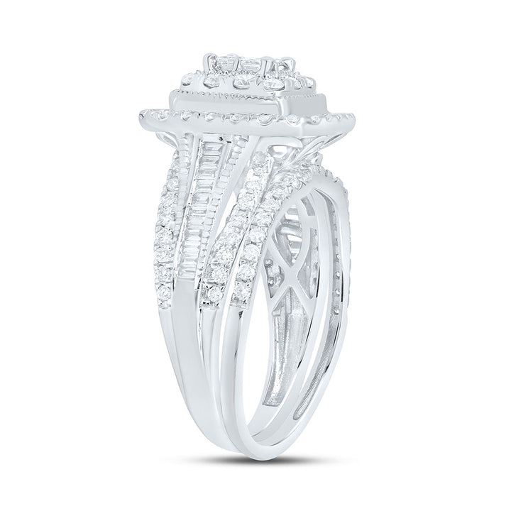 1CTW-NAT DIA CN CUSHION DOUBLE HALO BRIDAL SET 7 Daisy Joyeria