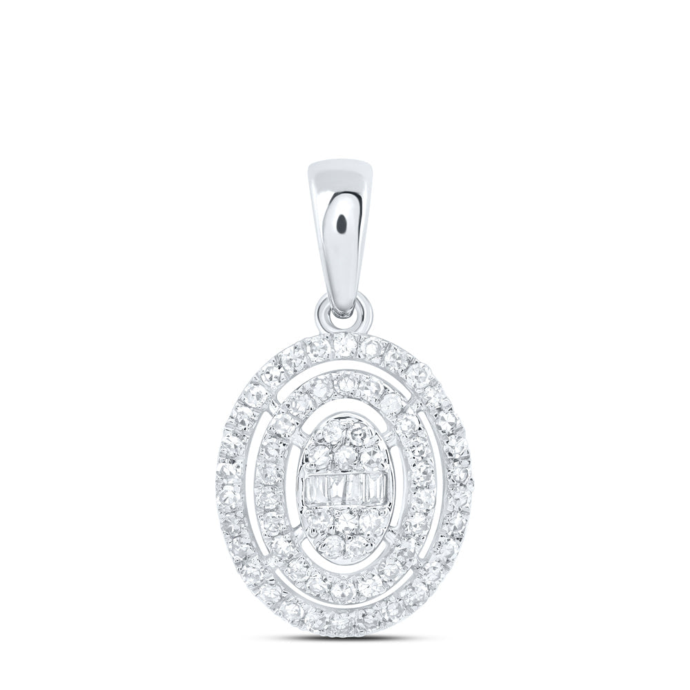 1/3CTW-NAT DIA NK FASHION OVAL PENDANT Daisy Joyeria