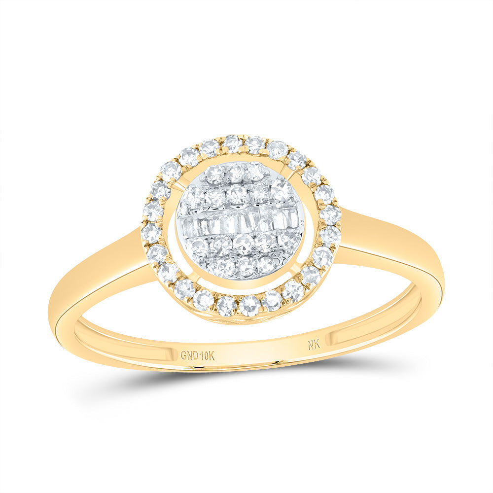 1/5CTW-NAT DIA NK FASHION ROUND RING 7 Daisy Joyeria