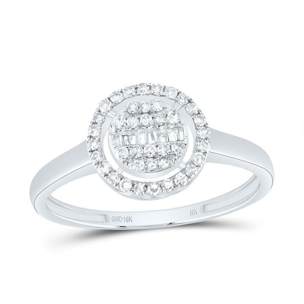 1/5CTW-NAT DIA NK FASHION ROUND RING 7 Daisy Joyeria