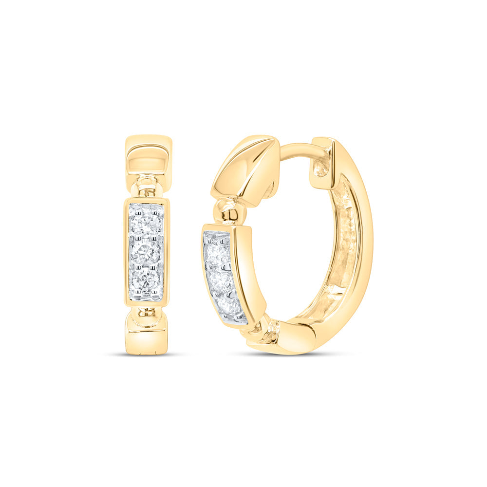 1/10CTW-NAT DIA CN FASHION HOOP EARRING Daisy Joyeria