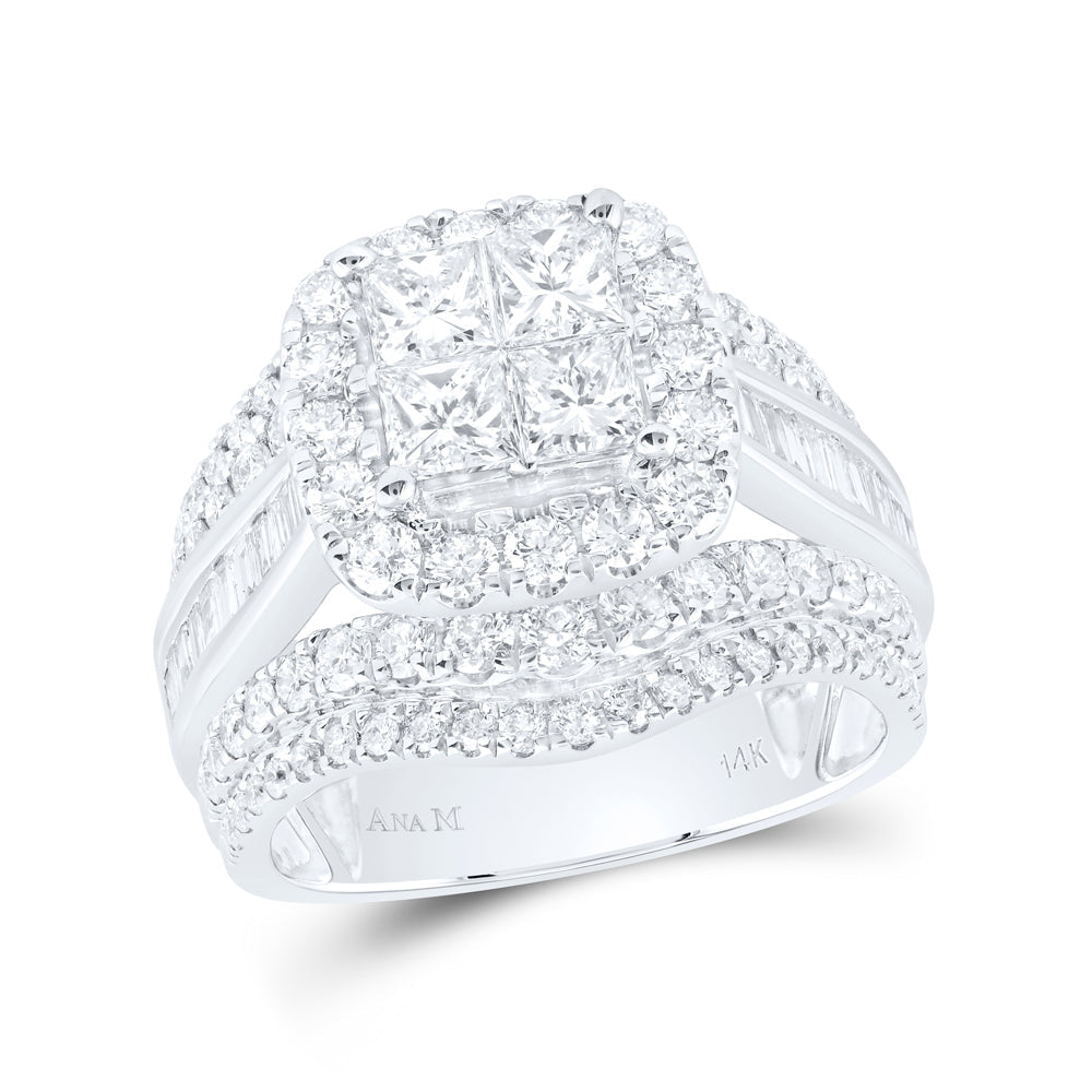 3CTW-NAT DIA CN CUSHION SINGLE HALO BRIDAL SET 7 Daisy Joyeria