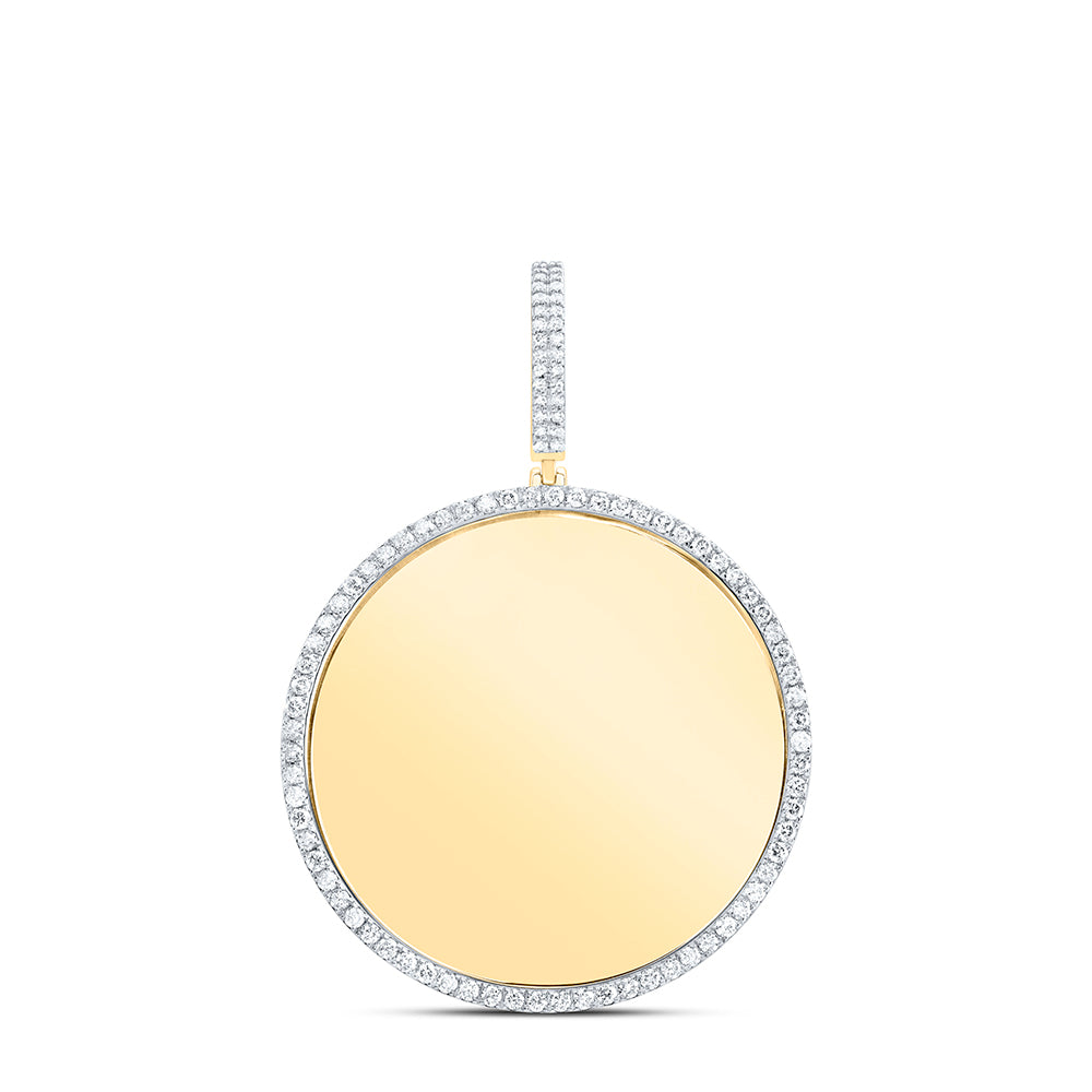 1 3/8CTW-NAT DIA NK FASHION ROUND MEMORY PENDANT Daisy Joyeria