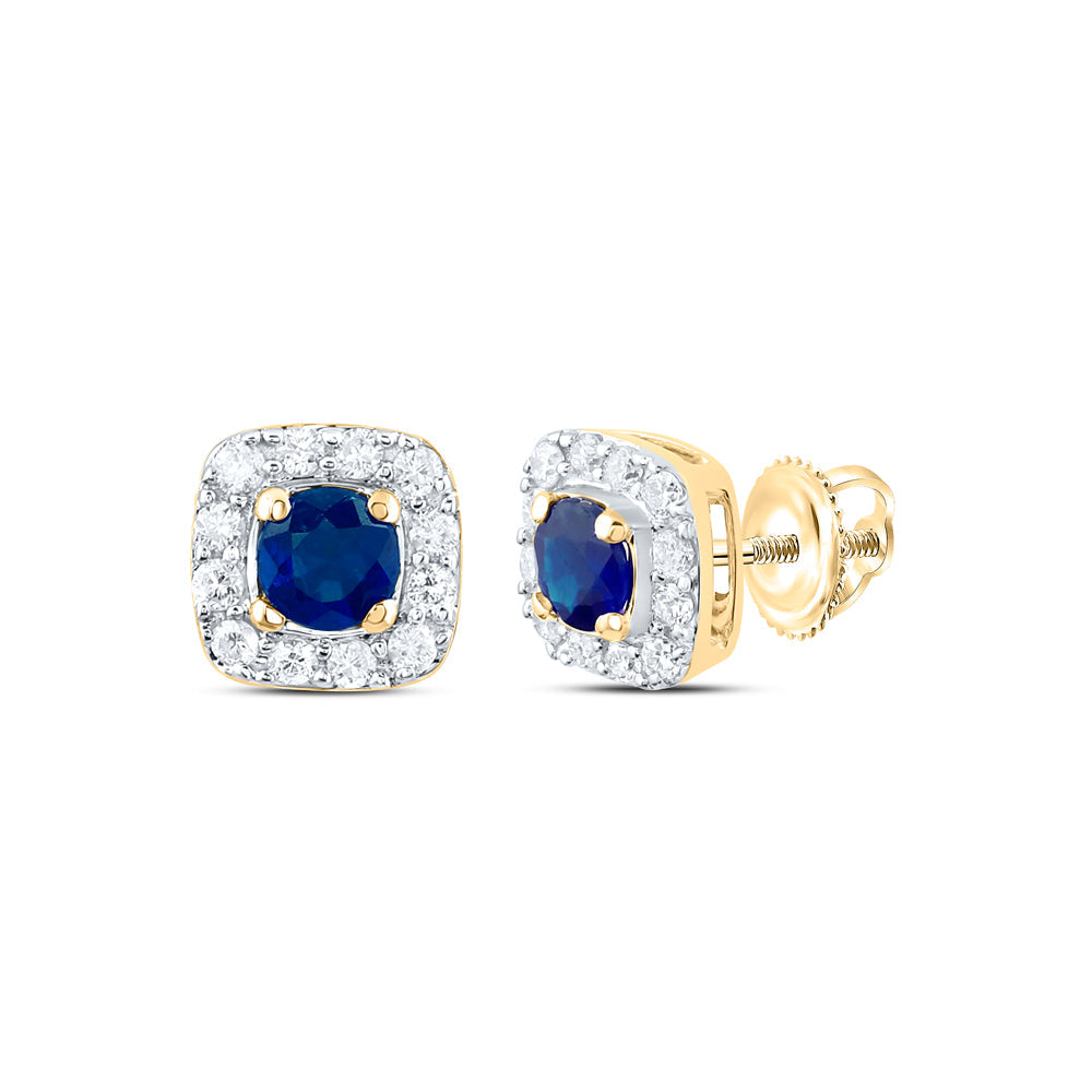 1/8CTW-NAT DIA CN 3MM RD-BS NAT GEM STUD EARRING Daisy Joyeria