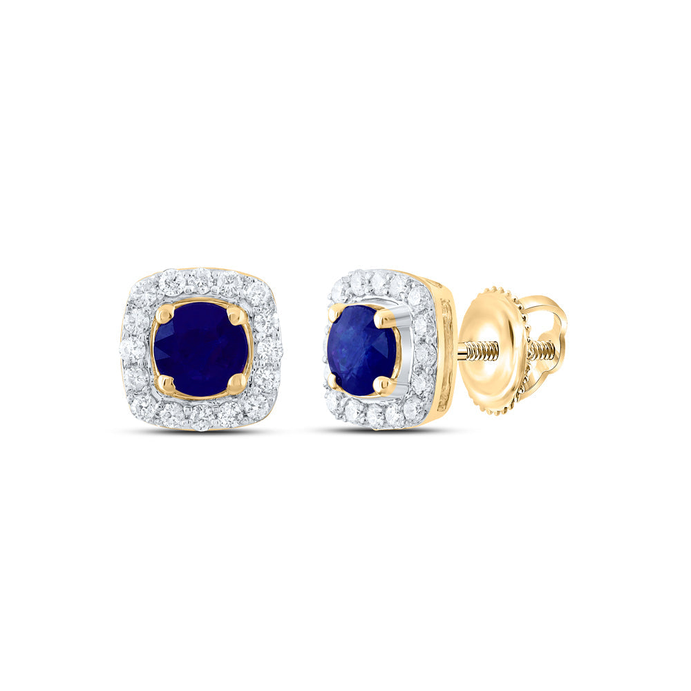 1/5CTW-NAT DIA CN 4MM RD-BS NAT GEM STUD EARRING Daisy Joyeria