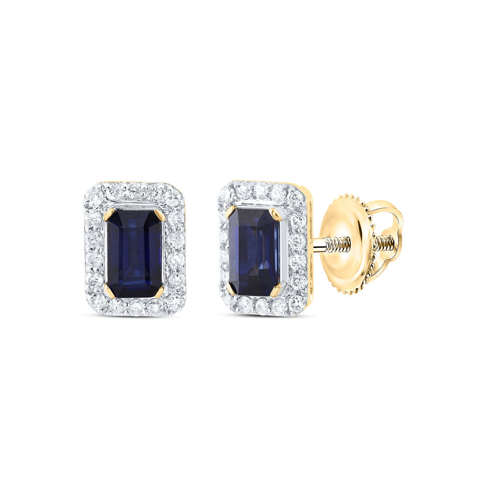 1/5CTW-NAT DIA CN 5X3MM EM-BS NAT GEM STUD EARRING Daisy Joyeria