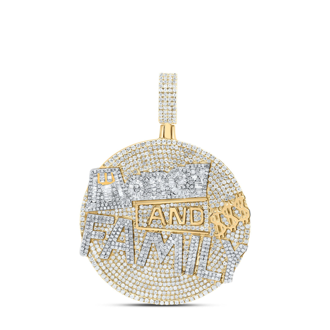 4 5/8CTW-NAT DIA P1 MONEY AND FAMILY MENS CHARM Daisy Joyeria
