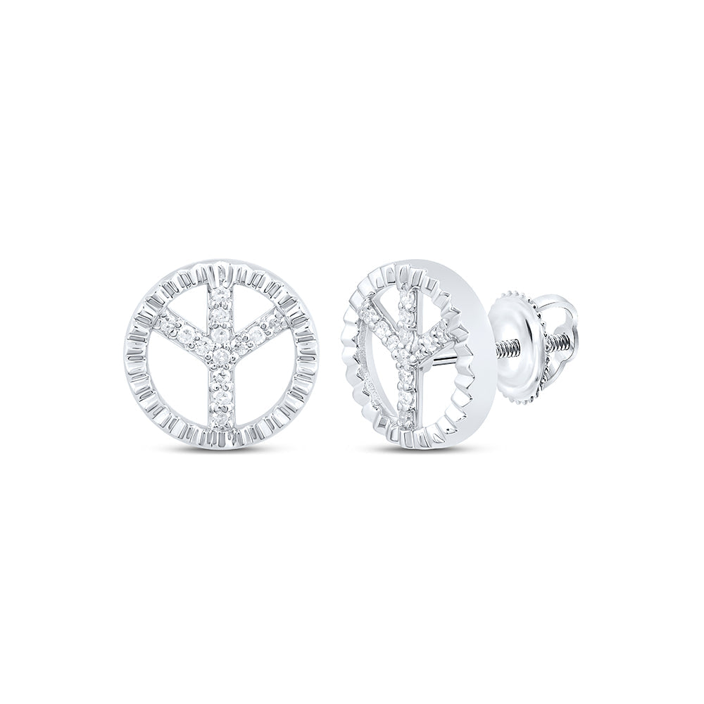 1/10CTW-NAT DIA P1 ROUND EARRING Daisy Joyeria