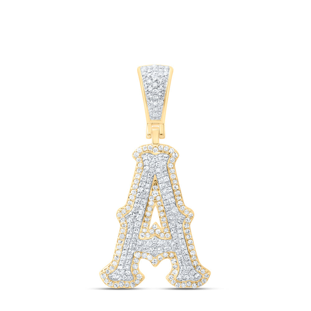 3/4CTW-NAT DIA NK FASHION INITIAL "A" PENDANT Daisy Joyeria