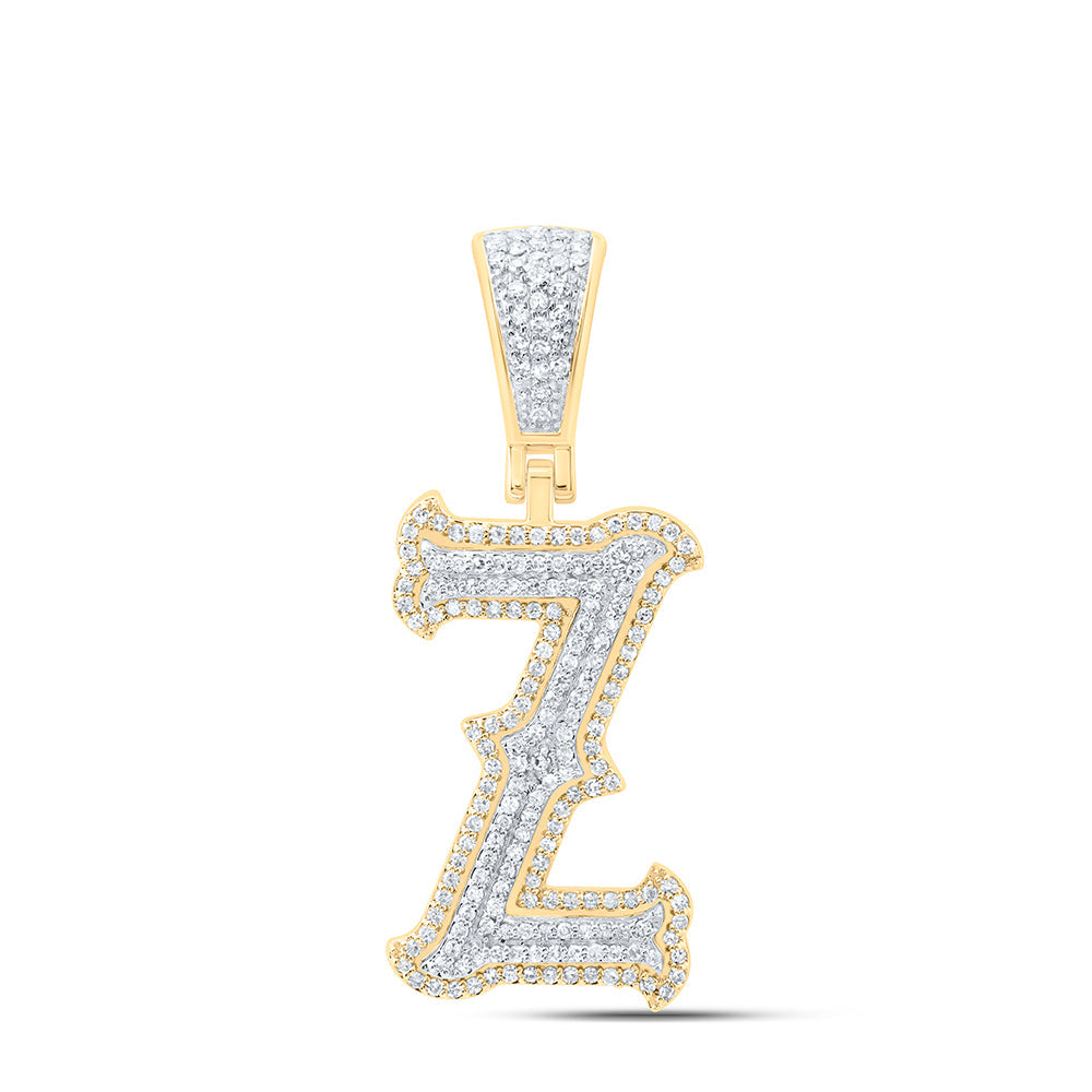 1/2CTW-NAT DIA NK FASHION INITIAL "Z" PENDANT Daisy Joyeria