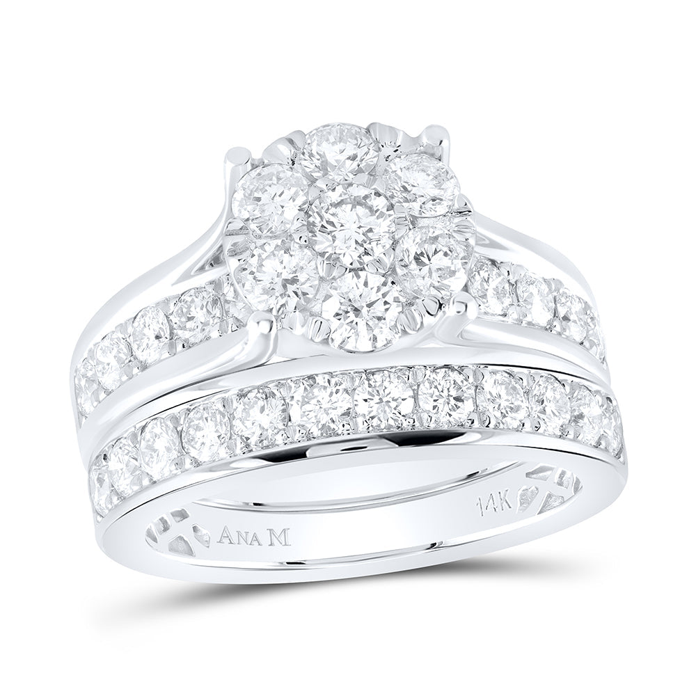 2CTW-NAT DIA ANA M BRIDAL SET 7 Daisy Joyeria