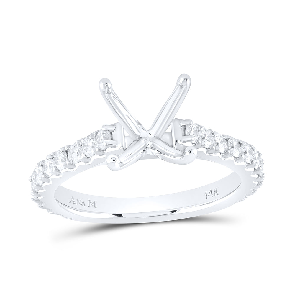 5/8CTW-NAT DIA ANA M 2CT-CPC SEMI-MOUNT NO HALO ENGAGEMENT RING 7 Daisy Joyeria
